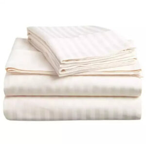 Extra King Satin Stripped Bedsheets