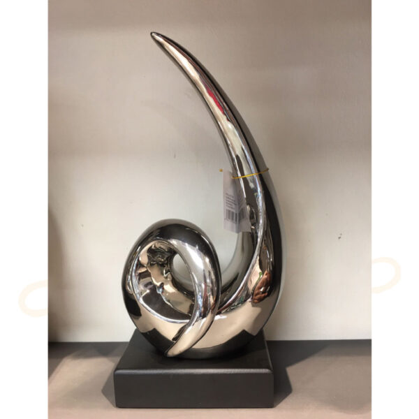 Bass Silver Abstract Sculpture Gift
