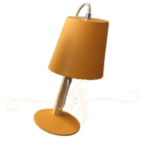 Yellow-Metal-Table-Lamp