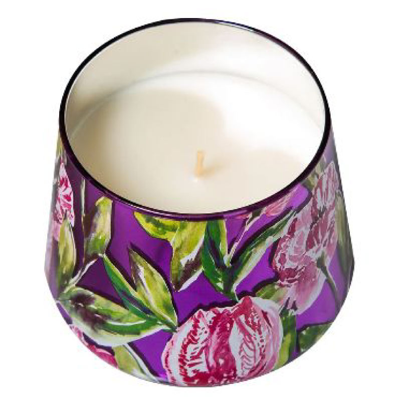 Scented Candle In Metallic Glass Jar With Gold Lid – Saharan Hibiscus Gallery 3 Scented Candle In Metallic Glass Jar With Gold Lid – Saharan Hibiscus